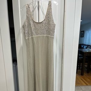 Semiformal taupe dress